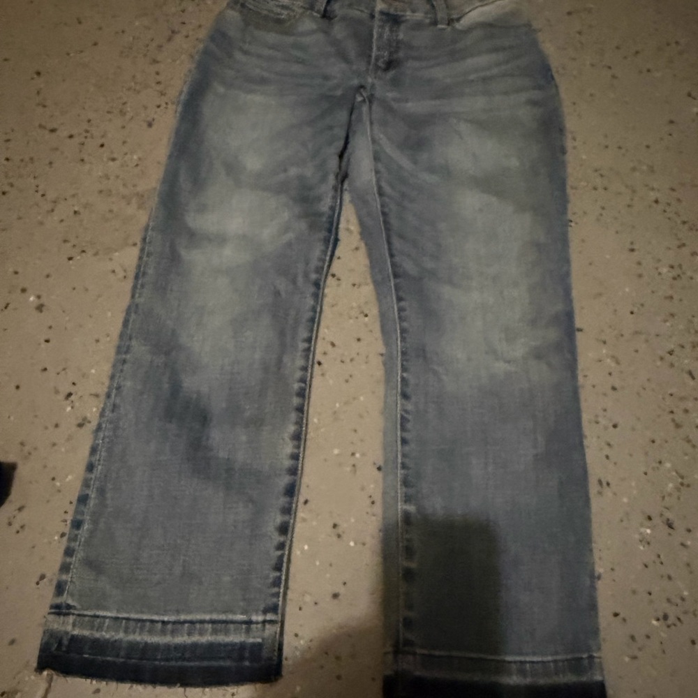 Chicos so slimming girlfriend crop jeans 00/small Classic Blue Women's Jeans